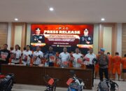 Rentang 36 Hari, Polres Kediri Berhasil Ungkap 19 Kasus dan 33 Tersangka Tindak Pidana Yang Meresahkan Masyarakat