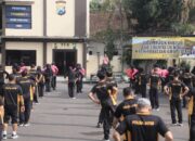 Olahraga Bersama di Polres Kediri Kota: Menguatkan Kebersamaan, Mendekatkan Pimpinan dan Anggota