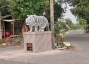 Viral Patung Macan ‘Unik’ di Desa Balong Jeruk: Sengaja Dibuat Tidak Seram untuk Daya Tarik Desa