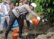 Menuju Lebih Modern, Videotron Outdoor Polres Kediri Mulai Dibangun