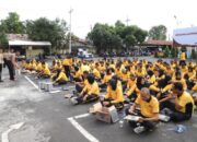 Perkuat Soliditas Internal, Polres Kediri Gelar Olahraga dan Makan Bersama