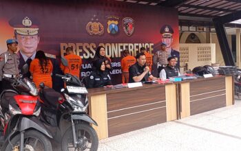 Polres Kediri Kota Ungkap Curanmor Beraksi di Sejumlah TKP, Amankan Pasangan Suami Istri Siri