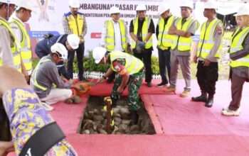 Dorong Perekonomian Rakyat, Forkopimda Kab. Blitar Hadiri Peletakan Batu Pertama Pembangunan Pasar Kesamben