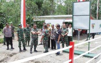 Monitoring Dan Evaluasi Aster Kasdam V/Brawijaya, Tinjau Jembatan Perintis Garuda Di Wilayah Kodim 0808/Blitar