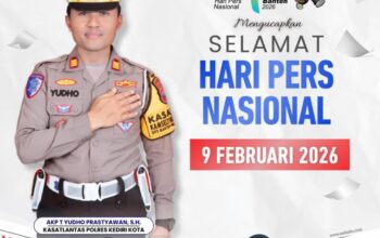 Kasat Lantas Polres Kediri Kota, AKP Tutud Yudho Prastyawan, S.H. Sinergi Pers dan Polri Kunci Kemajuan Bangsa.