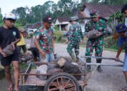 Akselerasi Pembangunan, Material Jembatan TMMD Ke 127 Mulai Didrop Di Desa Krisik