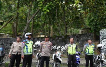 Pastikan Keamanan Pengunjung, Wakapolres Kediri Kota Sidak Pengamanan Wisata Pagora dan Selomangkleng