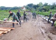Melalui TMMD Ke 127 Kodim 0808/Blitar, Jalan Desa Di Gandusari Dibangun Permanen Untuk Dukung Aktivitas Warga