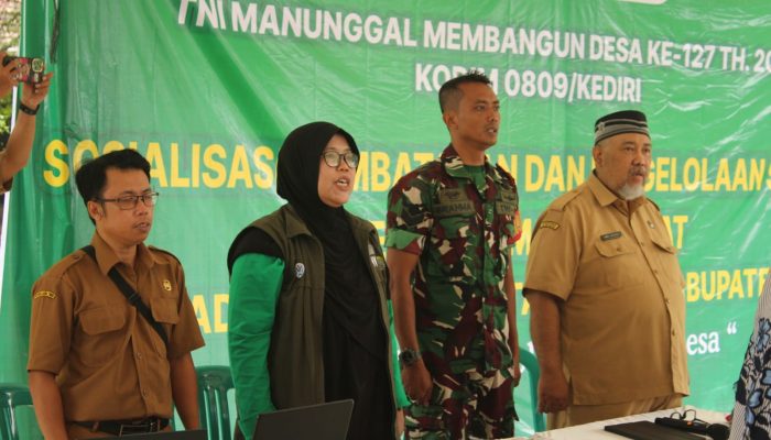 TMMD ke-127 Jadi Momentum Edukasi Sampah, Warga Gadungan Diajak Ubah Kebiasaan