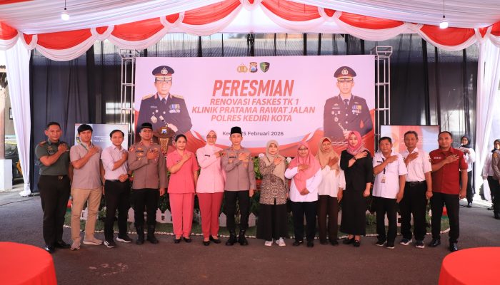 Peresmian Renovasi Faskes TK I Klinik Pratama Rawat Jalan Polres Kediri Kota, Perkuat Layanan Kesehatan Internal dan Masyarakat