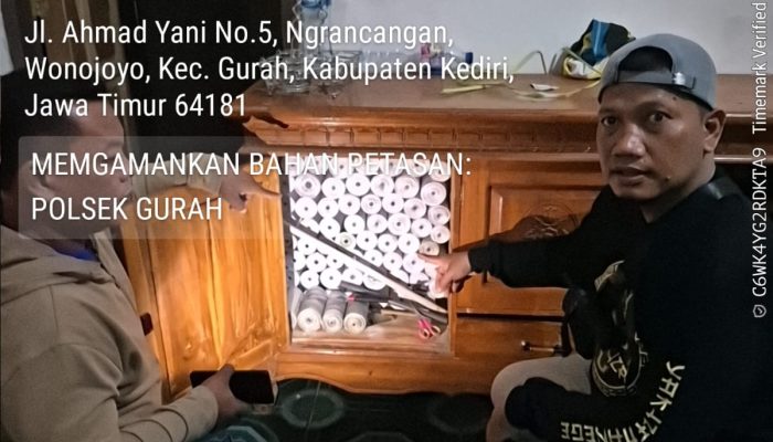 POLSEK GURAH AMANKAN 222 SELONGSONG PETASAN, TERDUGA PELAKU BELUM DEWASA