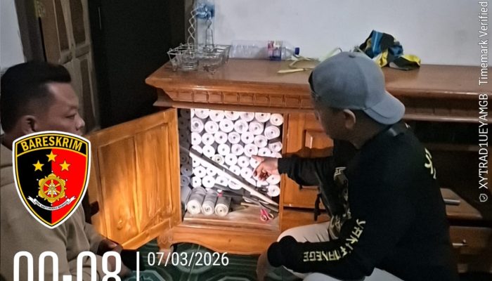 Polsek Gurah Amankan 222 Selongsong Petasan, Pelaku Berusia 17 Tahun Diberikan Pembinaan