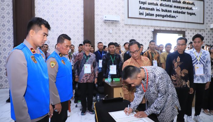 Polres Kediri Kota Ikuti Pakta Integritas Rekrutmen Polri 2026 Secara Virtual, Tegaskan Seleksi Bersih dan Transparan