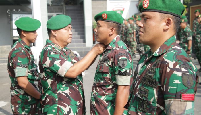 25 Personel Kodim 0808/Blitar Naik Pangkat, Wujud Apresiasi Dan Tuntutan Profesionalisme