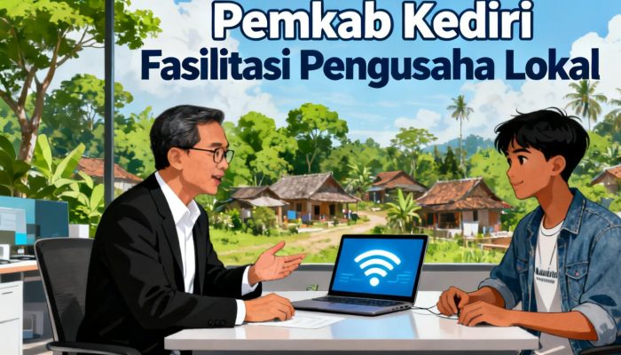 Pemkab Kediri Diminta Fasilitasi Pengusaha Lokal, Agar Bisa Bersaing di Masa Depan.