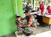 Percepat Penurunan Stunting di Wonodadi, Babinsa Salam Aktif Dampingi Posyandu
