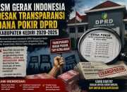 LSM GERAK INDONESIA DESAK KETERBUKAAN DANA POKIR DPRD KABUPATEN KEDIRI TAHUN 2020–2025
