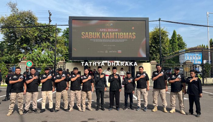SH Terate Pusat Madiun ikuti apel besar Sabuk Kamtibmas di Polres Kediri Kota