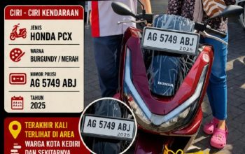 Motor PCX Milik Warga Kota Kediri Diduga Dibawa dan Tidak Dikembalikan, Disiapkan Imbalan Jasa