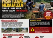 Eksploitasi Pasir Ilegal Merajalela di Jalur Lahar Kelud, Hukum Seolah Tak Berdaya