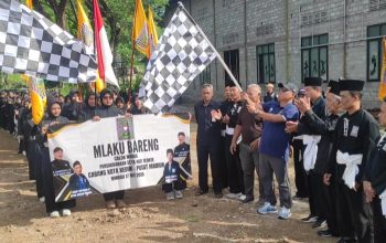 Ribuan Calon Warga PSHT Kota Kediri Pusat Madiun “Long March “Sebagai Bentuk Implementasi Ajaran