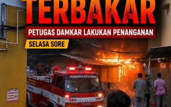 Kantin RS Muhammadiyah Ahmad Dahlan Kediri Terbakar, Petugas Damkar Lakukan Penanganan