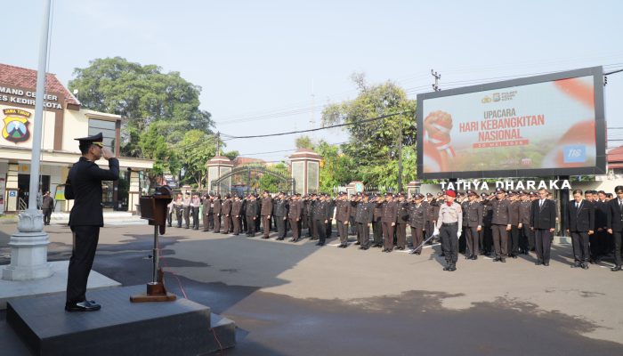 Polres Kediri Kota Gelar Upacara Hari Kebangkitan Nasional ke-118, Teguhkan Semangat Jaga Tunas Bangsa Demi Kedaulatan Negara