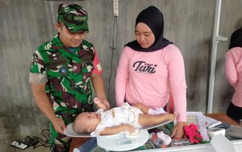 Sinergi Babinsa Dan Nakes Kelurahan Turi Kejar Target Posyandu Stunting Di Kota Blitar