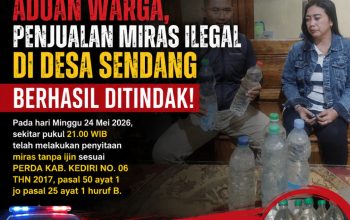 Akhirnya Bertindak, Polsek Banyakan Sita 6 Botol Miras Ilegal di Sendang