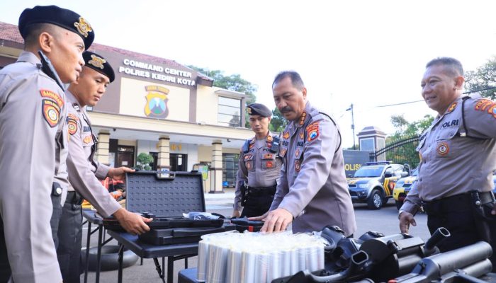 Polisi Humanis Jadi Penekanan Utama Supervisi Ditsamapta Polda Jatim di Kediri Kota