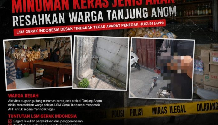 Dugaan Gudang Arak Resahkan Warga Tanjunganom, LSM Gerak Indonesia Desak Tindakan Tegas Aparat