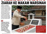 Lanjutkan Kunjungan di Nganjuk, Presiden Prabowo Ziarah ke Makam Marsinah