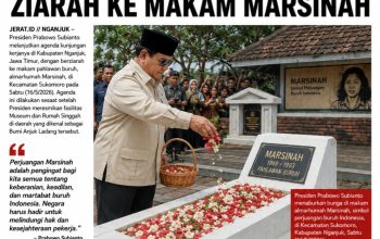 Lanjutkan Kunjungan di Nganjuk, Presiden Prabowo Ziarah ke Makam Marsinah