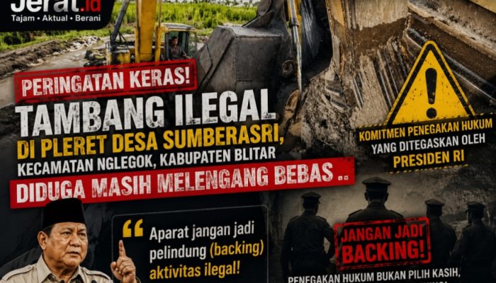 Peringatan Keras Presiden Prabowo Diuji: Tambang Ilegal di Pleret Blitar Diduga Masih Melenggang Bebas