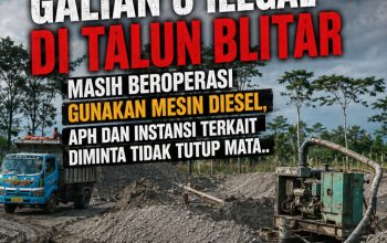 Dugaan Galian C Ilegal di Talun Blitar Masih Beroperasi Gunakan Mesin Diesel Dongfeng, APH dan Instansi Terkait Diminta Tidak Tutup Mata..