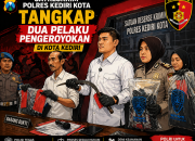 Dua pelaku pengeroyokan di kota kediri ditangkap satreskrim polres kediri kota