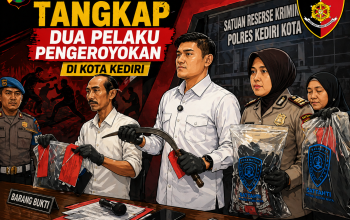 Dua pelaku pengeroyokan di kota kediri ditangkap satreskrim polres kediri kota