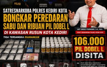 Satresnarkoba Polres Kediri Kota Bongkar Peredaran Sabu dan 107 Ribu Pil Dobel L, Tiga Tersangka Diamankan. 7 IMG 20260619 WA0057