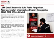 LSM Gerak Indonesia Buka Posko Pengaduan SPMB SMP 2026 di Kediri