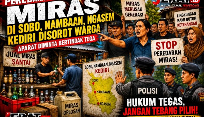 Peredaran Minuman Keras (Miras) di Wilayah Dusun Sobo Nambaan Kec, Ngasem di Sorot Warga, Aparat Penegak Hukum (APH) Segera Menindak Tegas.