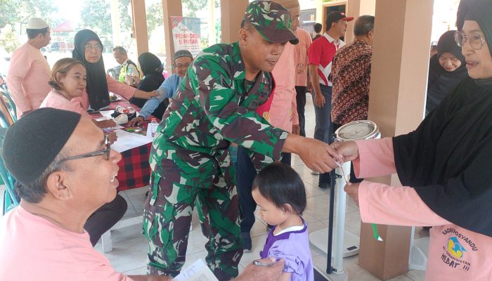 Dukung Kesehatan Masyarakat, Serka Anton Ady Dampingi Pelaksanaan Posyandu ILP Kelurahan Sananwetan