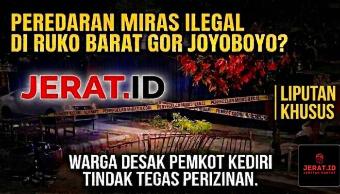 Ruko Barat GOR Joyoboyo Diduga Jadi Pusat Peredaran Miras Ilegal, Warga Desak Pemkot Kediri Bertindak Tegas