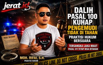 Dalih Pasal 100 KUHAP Baru, Praktisi Hukum: Tersangka Kecelakaan Maut dengan Pasal 311 Dapat Ditahan
