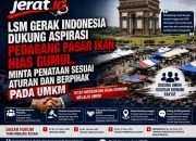 LSM Gerak Indonesia Dukung Aspirasi Pedagang Pasar Ikan Hias Gumul.