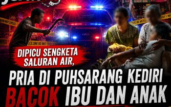 Diduga Dipicu Sengketa Saluran Air, Pria di Puhsarang Kediri Bacok Ibu dan Anak dengan Sabit