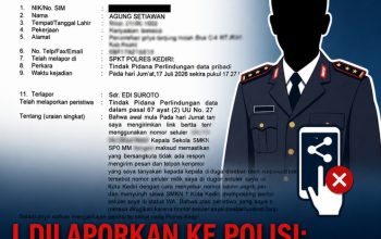 Diduga Menyebarkan Nomor Kontak Warga Tanpa Izin, Kepala SMKN 1 Kota Kediri Dilaporkan ke Polisi 3 IMG 20260720 151346