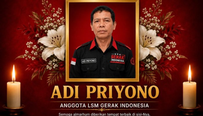Kabar Duka: Anggota LSM GERAK INDONESIA DPK Kediri, Adi Priyono, Meninggal Dunia