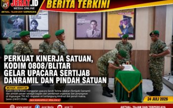 Perkuat Kinerja Satuan, Kodim 0808/Blitar Gelar Upacara Sertijab Danramil Dan Pindah Satuan