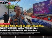Konser Ari Lasso di GOR Jayabaya, Polres Kediri Kota Terjunkan Ratusan Personel Gabungan