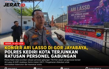 Konser Ari Lasso di GOR Jayabaya, Polres Kediri Kota Terjunkan Ratusan Personel Gabungan